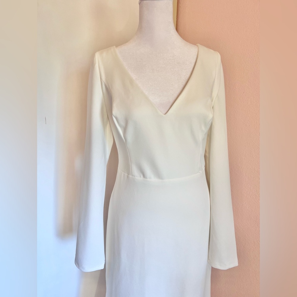 Lulus Feeling of Forever White Long Sleeve Mermaid Maxi Dress - Picture 5 of 14